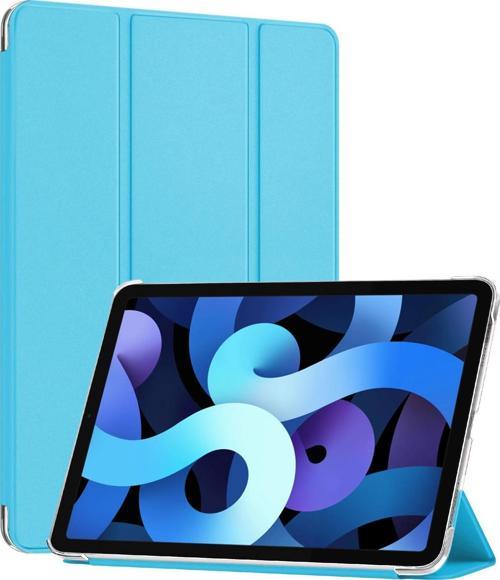 Apple iPad Air 4 (2020) Kılıf Slim Translucent Back Smart Cover Mavi