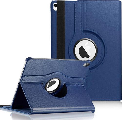 Apple iPad Air 4 (2020) Kılıf 360 Rotating Stand Deri Lacivert