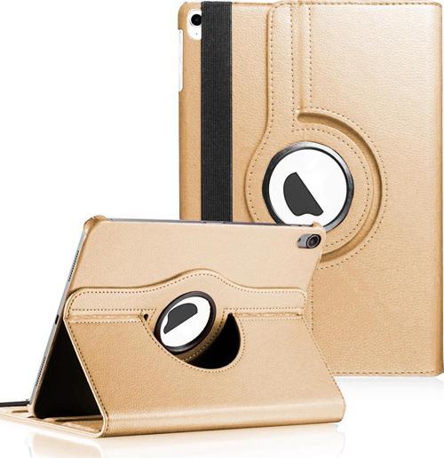 Apple iPad Air 4 (2020) Kılıf 360 Rotating Stand Deri Gold