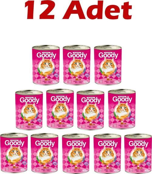 Kuzu Pirinçli Yetişkin Kedi Konservesi 400 Gr 12 Adet