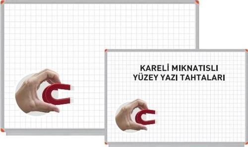 Mıknatıslı Yüzey Kareli Yazı Tahtası  PAN 592  Beyaz 120x140