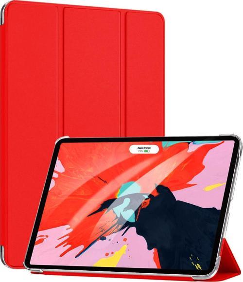 Apple iPad Pro 12.9'' 2018 (A1876-A2014-A1895-A1983) Smart Case ve arka Kılıf Kırmızı