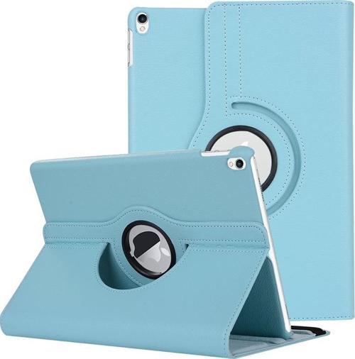 iPad Pro 10.5 Kılıf 360 Dönerli Stand Deri Mavi
