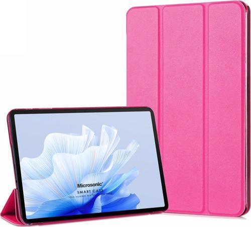 Honor Pad X9 Kılıf Slim Translucent Back Smart Cover Pembe