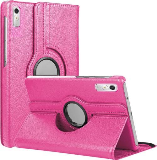 Lenovo Tab P11 Pro 2.Nesil Kılıf (ZAB50094TR) 360 Rotating Stand Deri Pembe