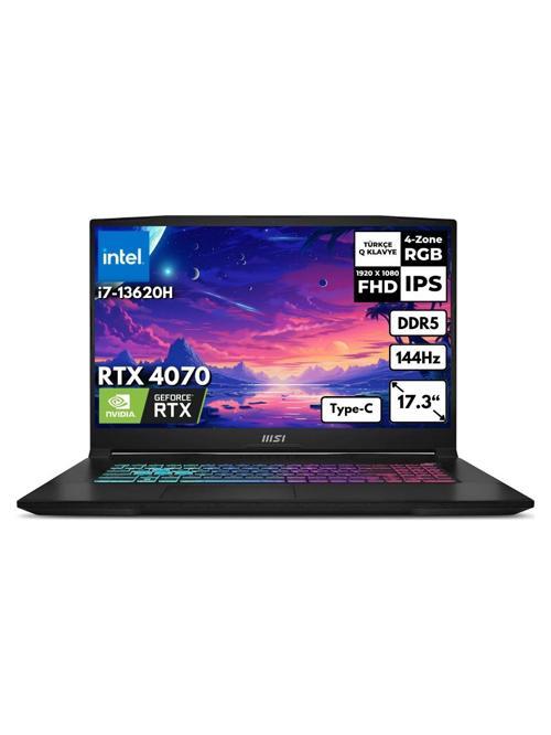 Katana 17 i7-13620H 16-GBDDR5 512 GBSSD RTX4070 (8GB) 17.3" FHD 144Hz Freedos Gaming Laptop B13VGK-1030XTRFR17