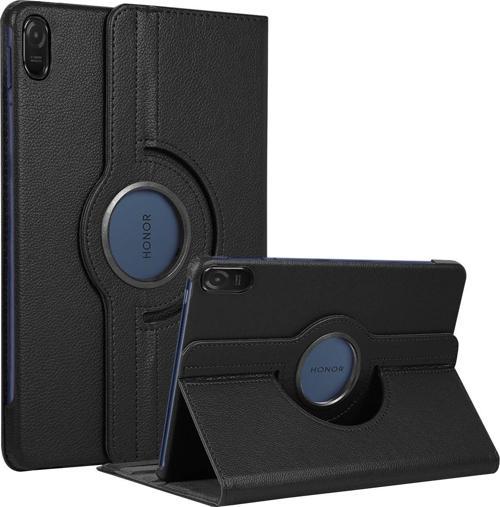 Honor Pad 8 Kılıf 360 Rotating Stand Deri Siyah