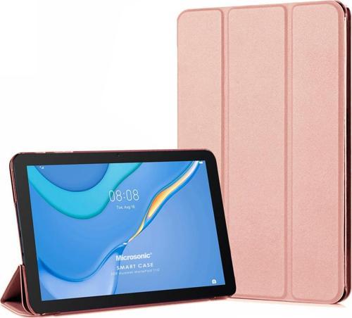 Huawei MatePad SE Kılıf Slim Translucent Back Smart Cover Rose Gold