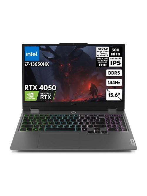 LOQ i7-13650HX 8-GBDDR5 1 TBSSD RTX4050 (6GB-105W) 15.6" FHD Windows 11 Pro AI Gaming Notebook 83DV0118TRFR21
