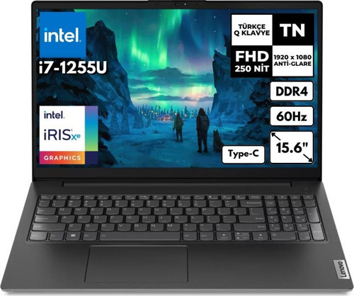 V15 G3 i7-1255U 8GB 1 TBSSD Intel Iris Xe Graphics 15.6" FHD Windows 10 Pro Notebook 82TT00C6TXFR49