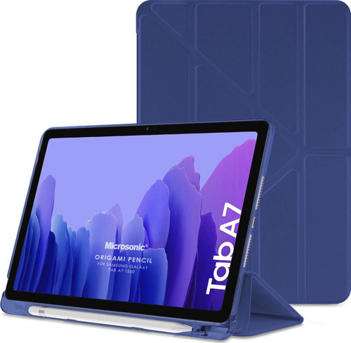 Samsung Galaxy Tab A7 10.4" T500 Kılıf Origami Pencil Lacivert