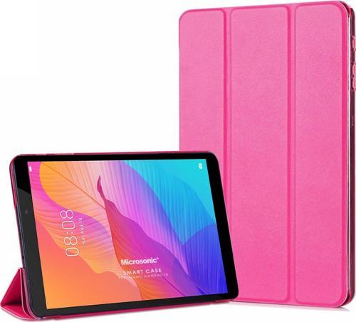 Huawei MatePad T8 8'' Kılıf Slim Translucent Back Smart Cover Pembe