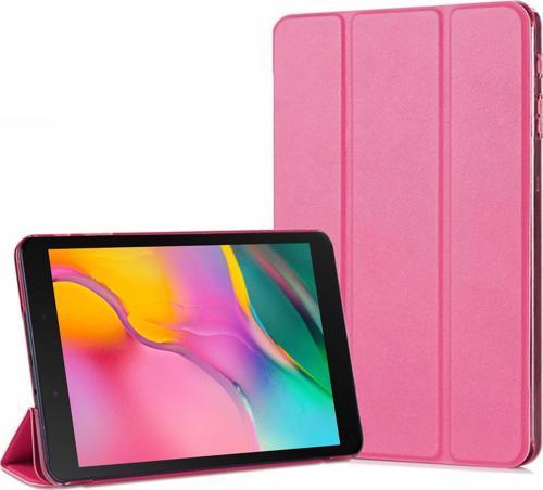 Samsung Galaxy Tab A 8'' T290 Smart Case ve arka Kılıf Pembe