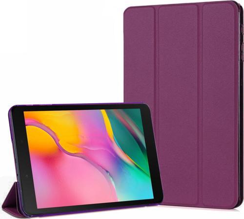 Samsung Galaxy Tab A 8'' T290 Smart Case ve arka Kılıf Mor