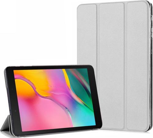 Samsung Galaxy Tab A 8'' T290 Smart Case ve arka Kılıf Gümüş