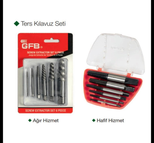 Ters Kılavuz Seti 6 Parçalı - Hafif Hizmet