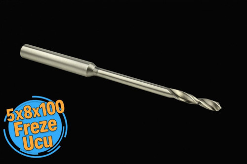 2402 Alüminyum Freze Ucu 5x8x100 mm
