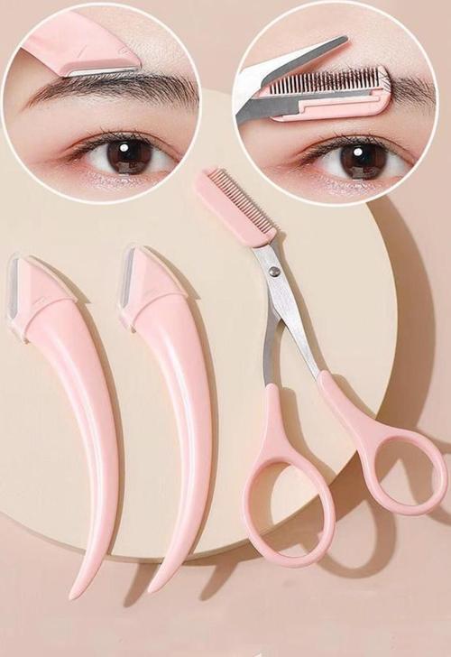 Pambe Kaş Makası + 2'li Kaş Usturası Seti