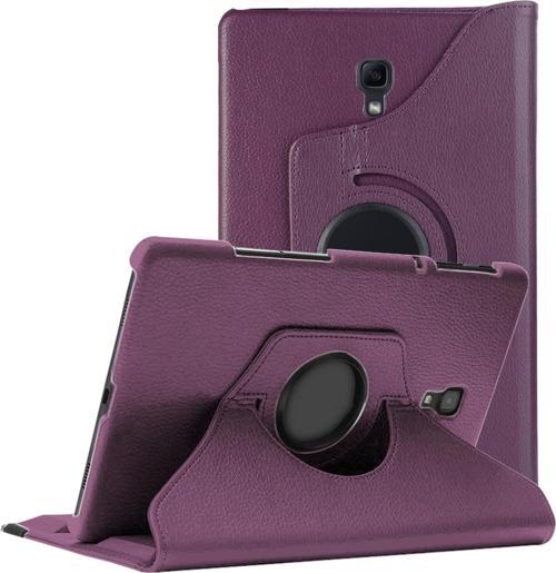 Samsung Galaxy Tab A 10.5'' T590 Kılıf 360 Rotating Stand Deri Mor