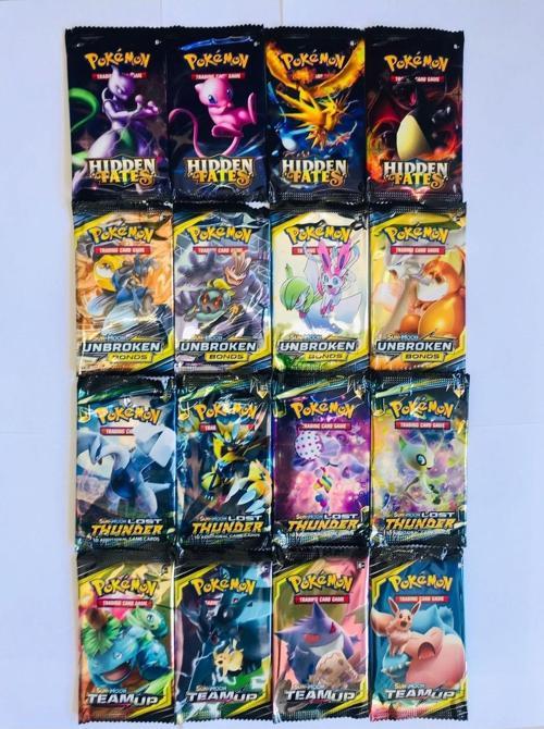 Pokemon 4'lü Set 16 Paket 4 Seri Özel Kartlı Pokemon Seti