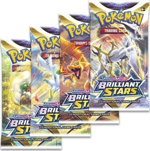 Pokemon Brıllıant Stars Oyun Kartları 4 Paket