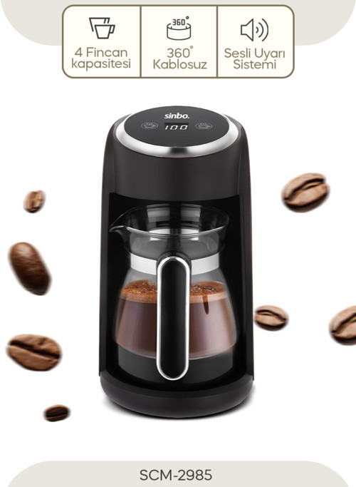 SCM-2985 KAHVE MAKİNESİ - CAM