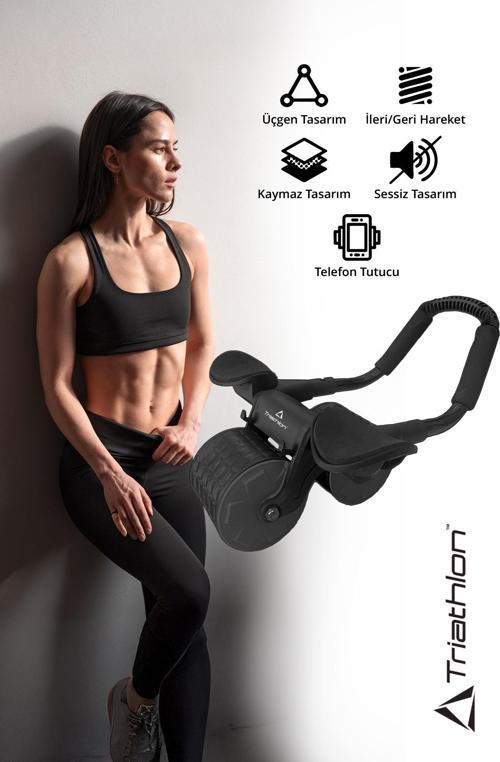 T-226 Ab Roller Wheel / Karın Kası Egzersiz Tekerleği / Telefon Tutucu /