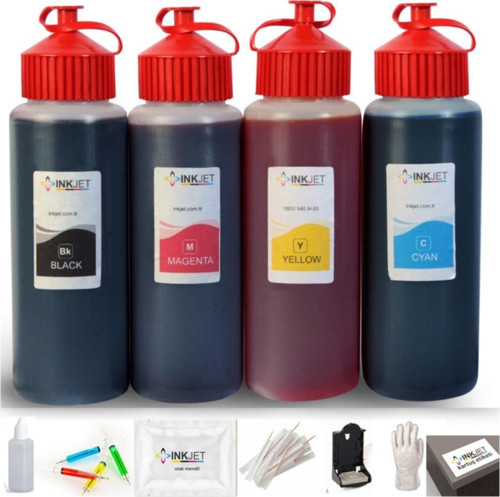 Canon G3400 Uyumlu Kartuş Photoink 4 Renk 500 ml - 4 adet