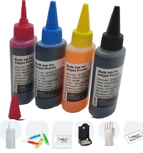 Photosmart C4680 Yazıcı Uyumlu Kartuş Dolum Seti