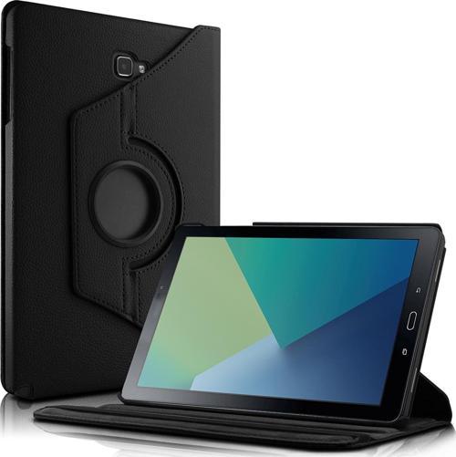 Samsung Galaxy Tab A 10.1'' P580 Kılıf 360 Rotating Stand Deri Siyah