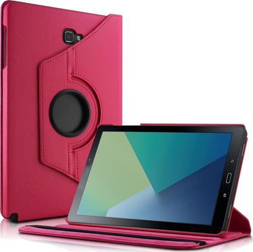 Samsung Galaxy Tab A 10.1'' P580 Kılıf 360 Rotating Stand Deri Pembe