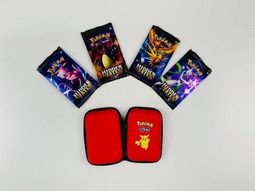Pokemon Hıdden Fates Seri Ve Pokemon Kart Koruma Çantası (4 PAKET BİR ARADA)