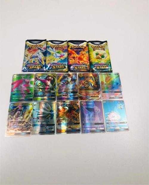 Pokemon Kart 4 Paket Brıllıant Stars Ve 10 Adet Gx Pokemon Kart Set