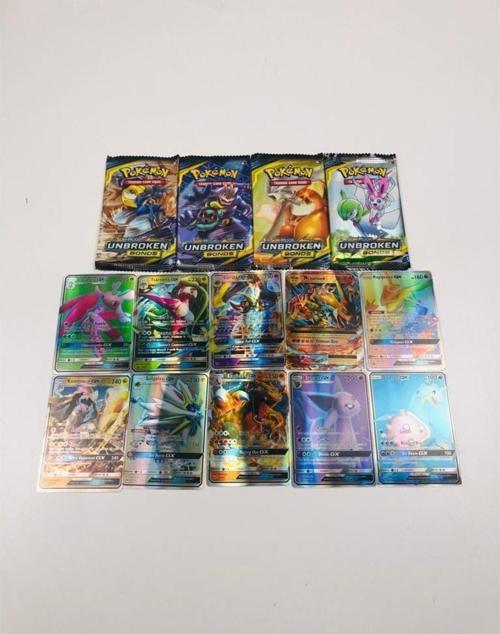 Pokemon Kart 4 Paket Unbroken Kart 10 Adet Gx Kart Ve Pokemon
