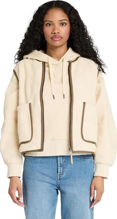 Sherpa Fleece Vest Kadın Ceket TB0A5N2XEFL1 Angora-S