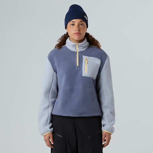 Yumiori Kadın Mor Dik Yaka Sweatshirt