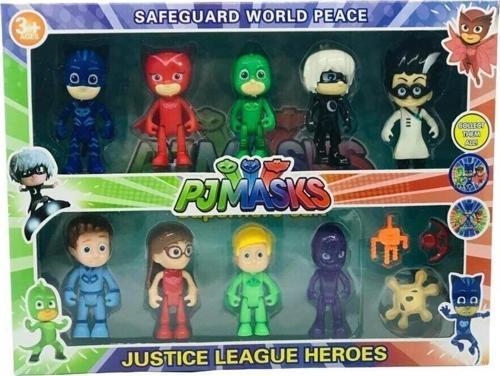 Pj Masks 9 Figür 12 Parça Figürleri Oyuncak Seti
