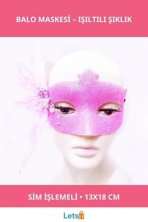 Şık Sim İşlemeli Balo Maskesi Parti ve Özel Günler İçin