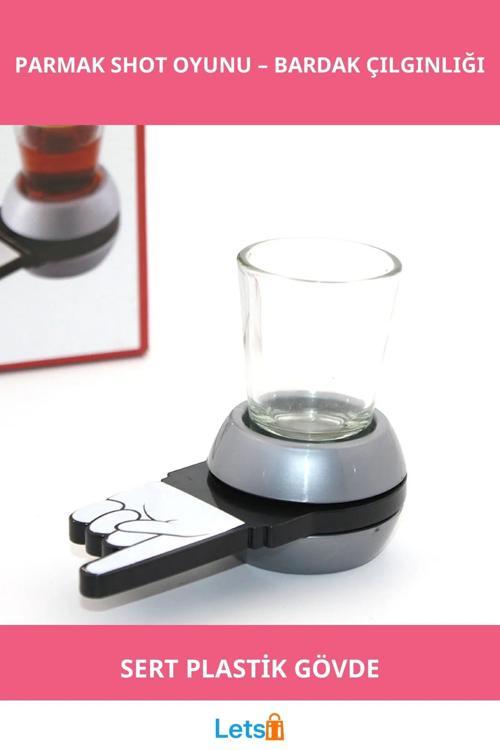 Dayanıklı Plastik Parmak Shot Bardak Oyun Seti Camlarıyla Eğlenceli Akşamlar İçin