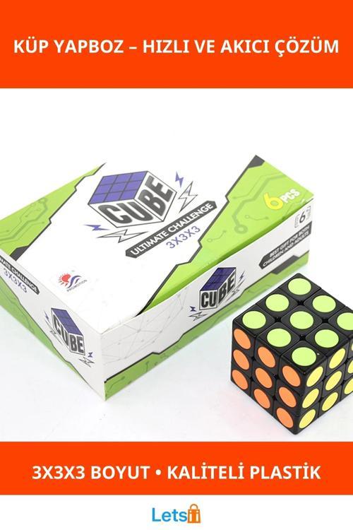 Klasik 3x3x3 Renkli Küp Yapboz Zeka ve Eğlence Oyuncağı