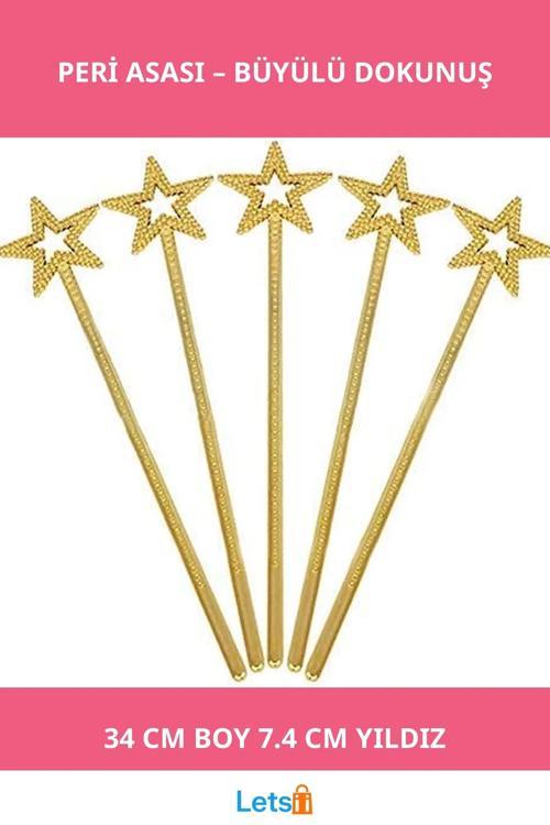 Altın Renk Yıldız Peri Asası 34cm