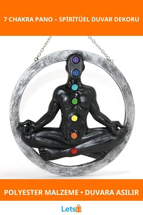 Polyester Yedi Çakra Duvara Asmalı Dekoratif Pano