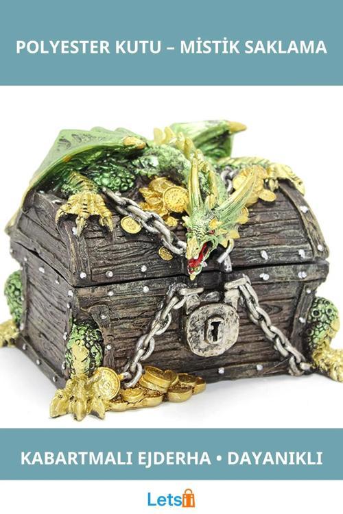 Ejderha Tasarımlı Dayanıklı Polyester Saklama Kutusu