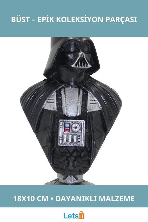 Star Wars Darth Vader Detaylı Büst 18x10 cm Koleksiyonluk Figür