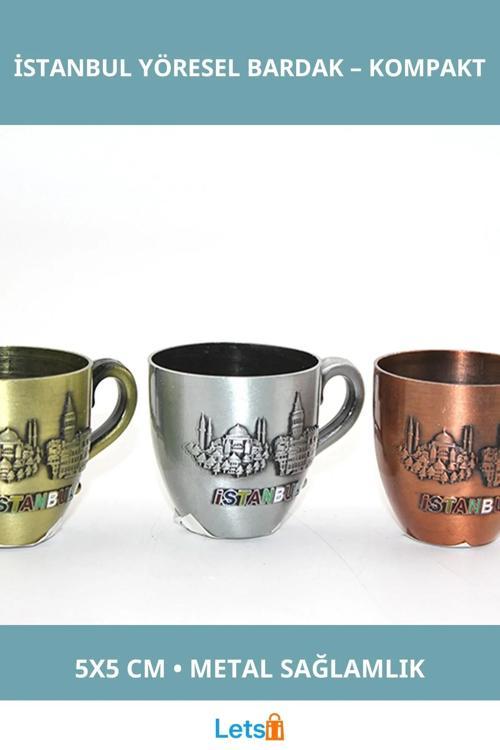Metal İstanbul Yöresel Bardak Dayanıklı ve Şık Tasarım