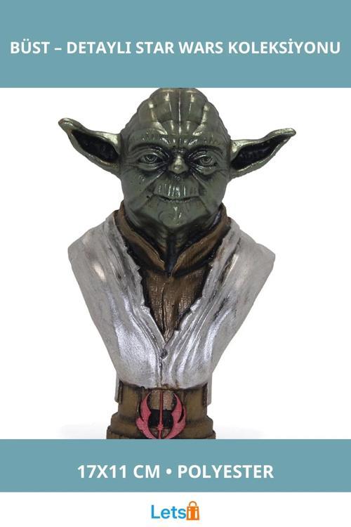 Yoda Büst Star Wars Koleksiyonu için Detaylı Polyester Figür