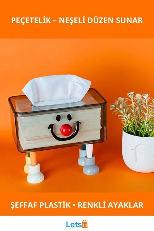 Sevimli Tasarımlı Renkli Plastik Peçetelik