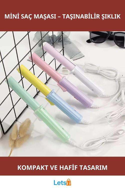 Mini Saç Maşası Bukle Taşınabilir Şık Pastel Renk