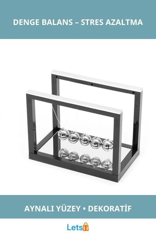 Modern Estetik Aynalı Denge Balans Dekoratif Obje