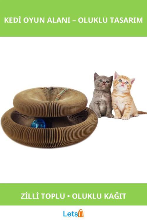 Şekillendirilebilir Dayanıklı Oluklu Kağıt Kedi Oyun Alanı